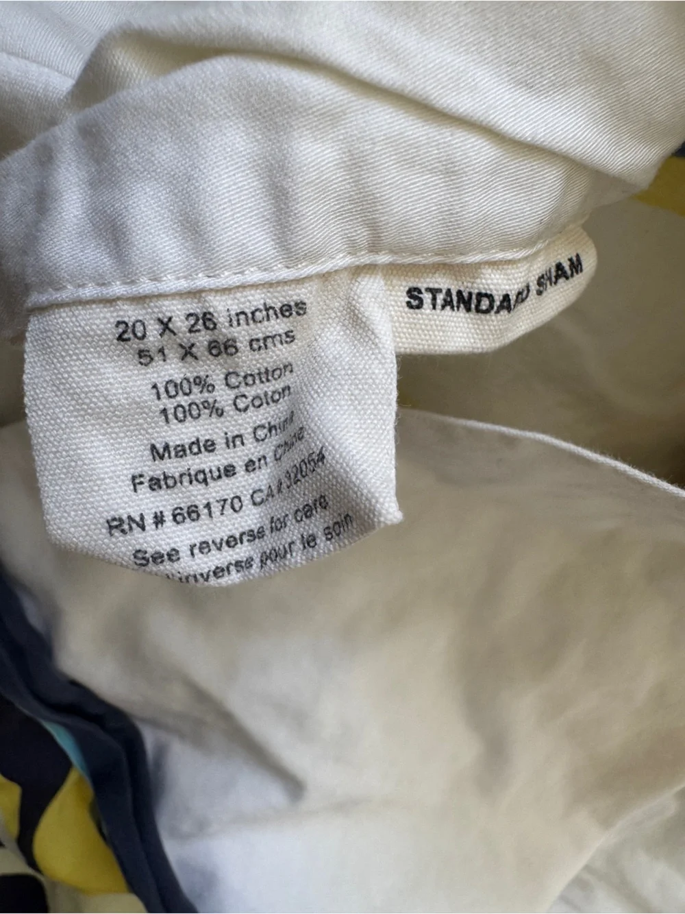 Anthropologie Urban outfitters standard Sham Set Of 2 kaleidoscope as is navy
